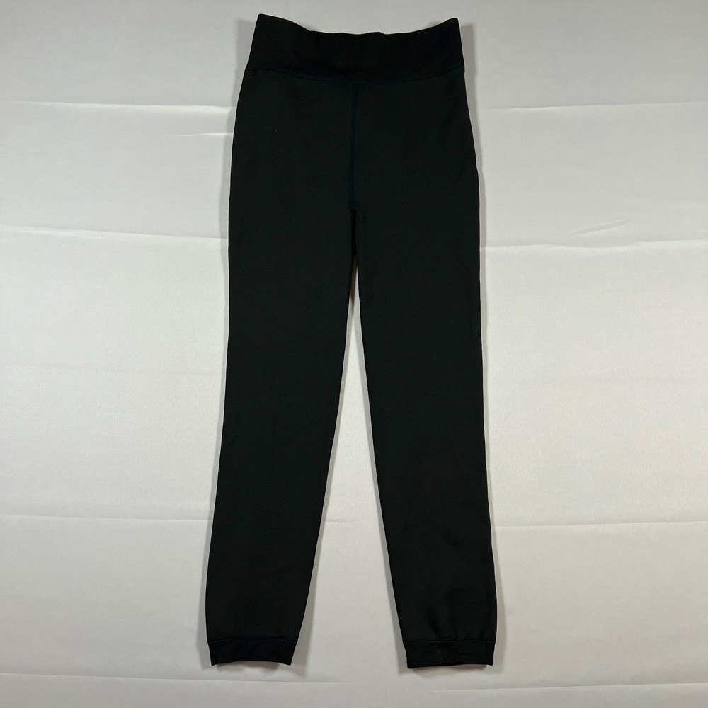 Free Country Faux Fur Lined Leggings M-L Black Stretch High Rise Skinny Leg